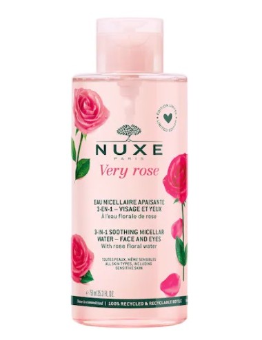 Nuxe Very Rose Eau Micellaire Apaisante 3-En-1 Visage et Yeux 750ml