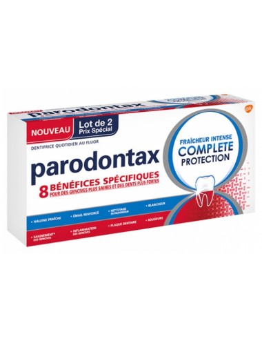 Parodontax Dentifrice Fraîcheur Intense Complète Protection Lot de 2 x 75ml