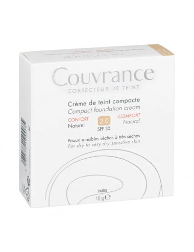 Avène Couvrance Crème de Teint Compacte Confort N°2.0 Naturel 10g