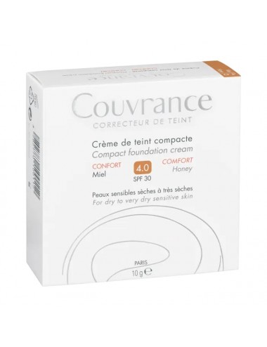Avène Couvrance Crème de Teint Compacte Confort N°4.0 Miel 10g