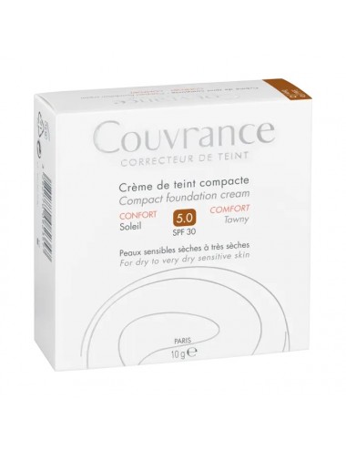 Avène Couvrance Crème de Teint Compacte Confort N°5.0 Soleil 10g