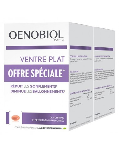Oenobiol Ventre Plat Lot de 2 x 60 capsules
