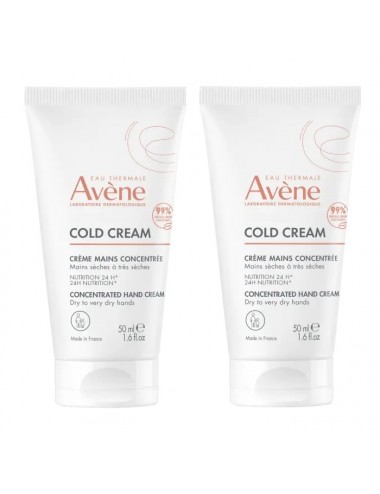 Avène Cold Cream Crème Mains concentrée 2x50ml