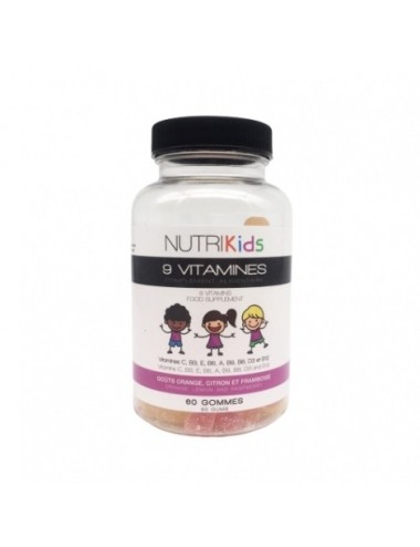 NutriPrescription NutiKids Gummies 9 Vitamines 60 Gommes