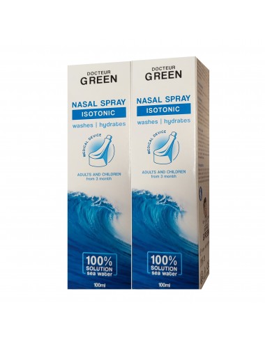 Dr Green Spray Nasal Isotonique Adultes et Enfants 2x100ml