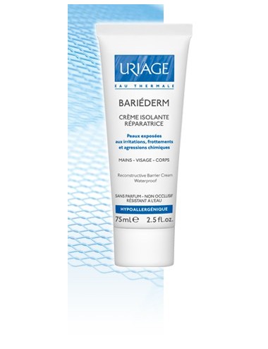 Uriage Bariéderm - Crème Isolante Réparatrice - Tube 75 ml