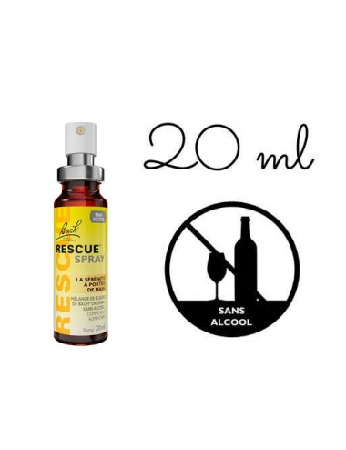 Fleurs de Bach Rescue Spray Sans Alcool 20ml