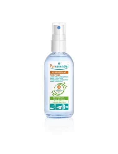 Puressentiel Assainissant Lotion Spray Antibactérien mains & surfaces 80ml