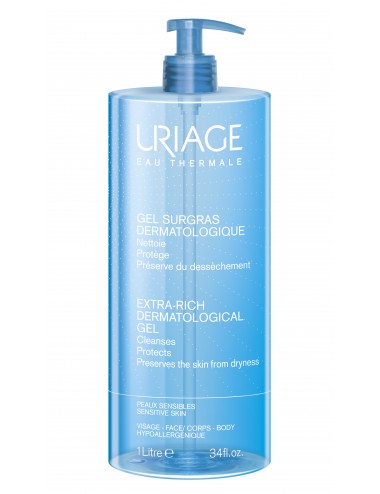 Uriage Gel Surgras Liquide Dermatologique - Flacon pompe 1L