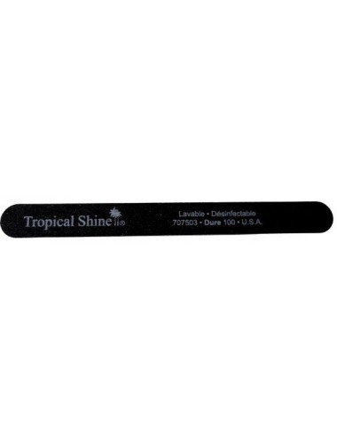 Tropical Shine Lime à Ongles Lavable Désinfectable 707503 Noire- Dure - Grain 100