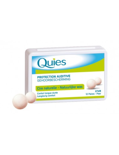 Quies Protections auditives en cire x24
