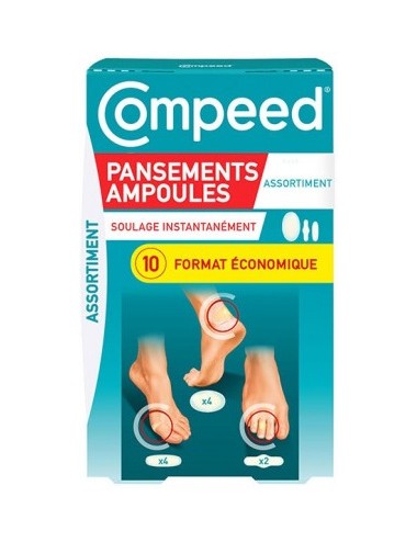 Compeed Pansements Ampoules Assortiments 10 Pansements