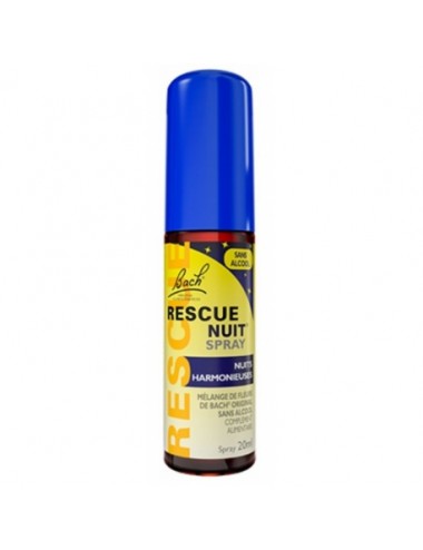 Fleurs de Bach Rescue Nuit Spray Sans Alcool 20ml