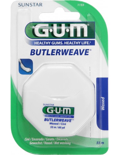 Gum Fil dentaire ButlerWeave Plat ciré 55m