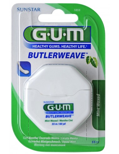 Gum Fil dentaire ButlerWeave Plat ciré 55m