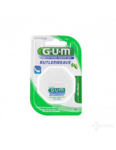 Gum Fil dentaire ButlerWeave Plat ciré 55m
