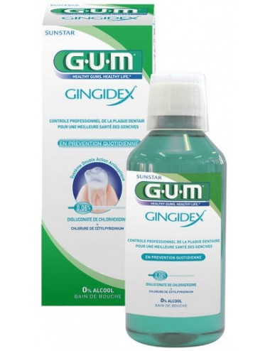 Gum Bain de bouche Gingidex 0,06% Chx 300ml