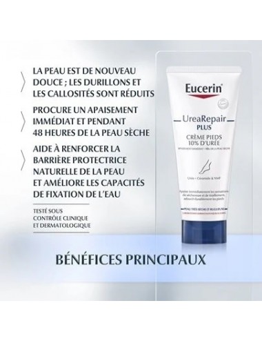 Eucerin UreaRepair PLUS Crème Pieds 10% d'Urée 2 x 100 ml
