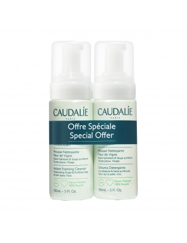 Caudalie Vinoclean Mousse Nettoyante Fleur de Vigne Lot de 2 x 150 ml