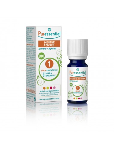 Puressentiel Huiles Essentielles de Menthe poivrée Bio 10ml