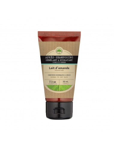 Vitae Cosmétics Après-Shampoing Démélant et Hydratant au Lait d'amande 50ml