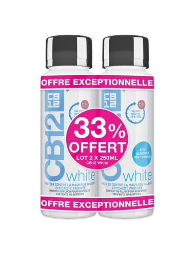 CB12 White Bain de Bouche 2x250ml 