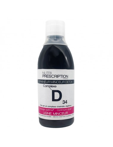 NutriPrescription D34 Draineur Minceur Detox 500ml