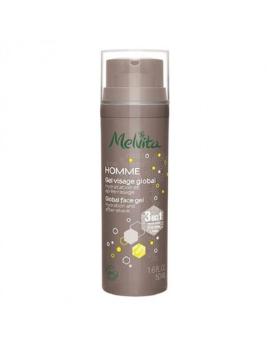Melvita Homme Gel Visage Global 3 en 1 Bio 50ml