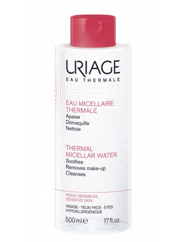 Uriage Eau Micellaire Thermale - Peaux sensibles - Flacon 500ml