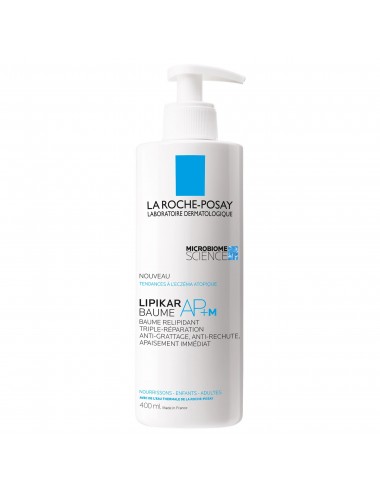 La Roche Posay Lipikar Baume AP+M relipidant triple réparation. Anti-grattage, anti-rechute, apaise immédiatement.