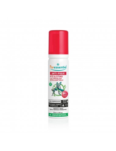 Puressentiel Anti-Pique Lait Répulsif Waterproof Zones Tropicales 75ml