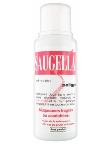Saugella Poligyn Apaisant et Emollient Soin Lavant Intime 250 ml
