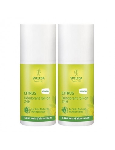 Weleda Duo Déodorant Roll-on 24H Citrus 100ml