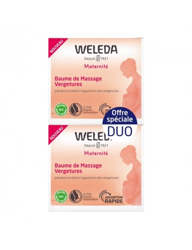 Weleda Baume de Massage Vergetures 2x150ml