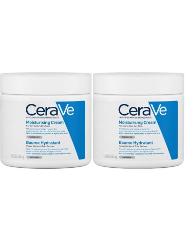 CeraVe Baume Hydratant Peaux Sèches à très sèches Lot de 2 x 454 g