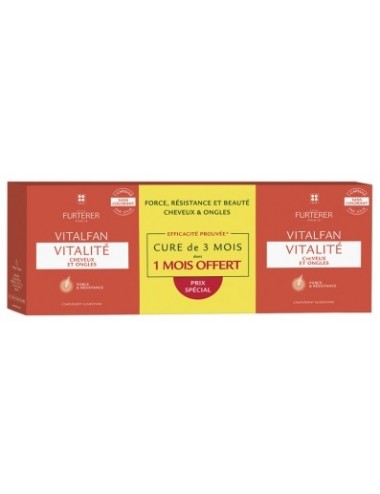 René Furterer Vitalfan Vitalité Cheveux et Ongles Complément Alimentaire x3