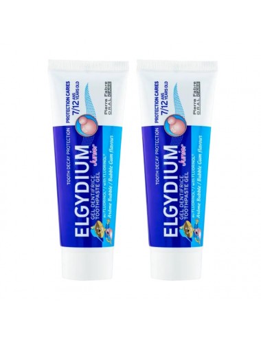 Elgydium Junior Bubble Dentifrice Enfant 7/12 ans 2x50ml