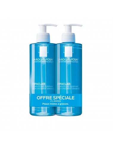La Roche Posay LOT*2 Effaclar Gel moussant 400ml