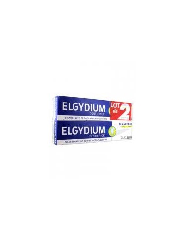 Elgydium Dentifrice Blancheur Citron Lot de 2x75ml