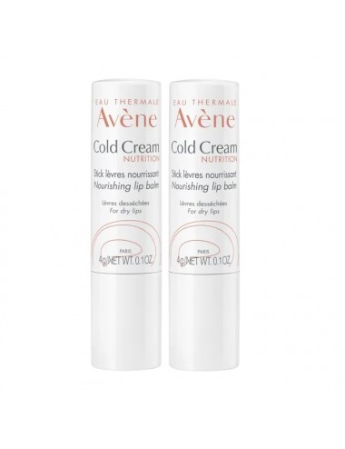 Avène Cold Cream Stick Lèvres Nutrition Lot de 2 x 4 g