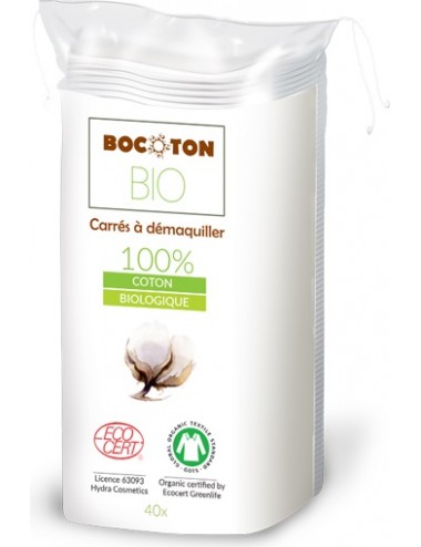 Carrés à Démaquiller en Coton Bio x 40