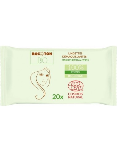 Lingettes Démaquillantes en Coton Bio x 20