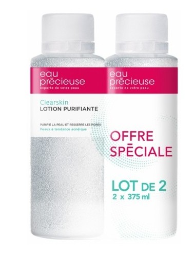Eau Précieuse Clearskin Lotion Purifiante lot de 2 x 375 ml 