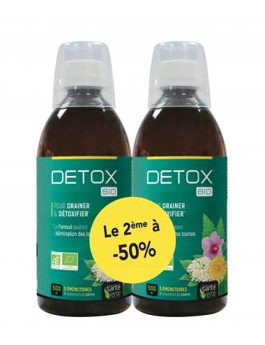 Santé Verte Detox Bio 500ml  Lot de 2