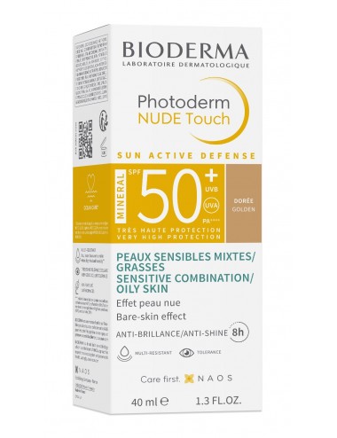 Bioderma Photoderm Nude Minéral SPF50+ Teinte Doré 40ml