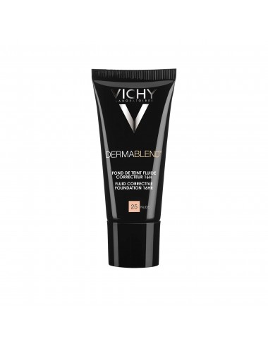 Vichy Dermablend Fond de teint fluide correcteur Tube 30ml - Teinte 25 NUDE