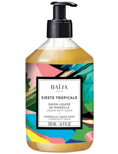 Baïja Savon liquide Sieste Tropicale Cédrat Petit Grain 500ml