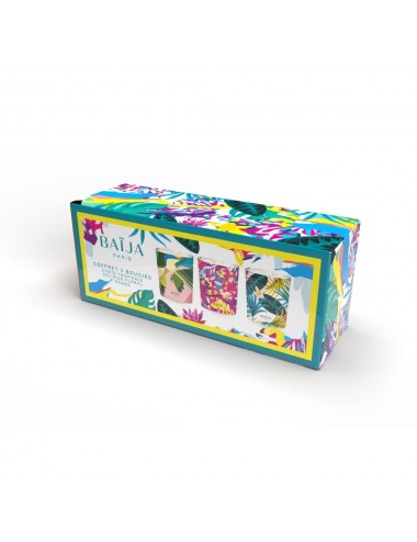 Baija Coffret Trio Bougie Moana + Delirium Floral + Sieste Tropicale