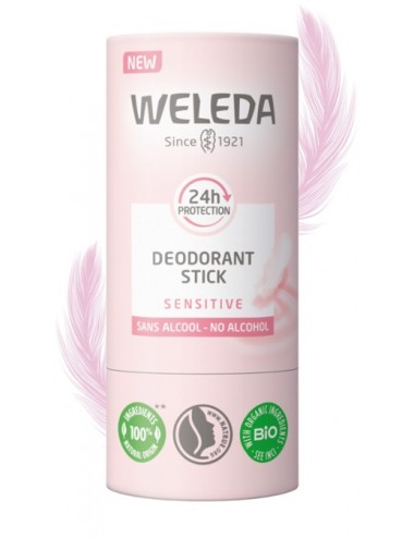 Weleda Déodorant solide 24H Sensitive Stick 50g
