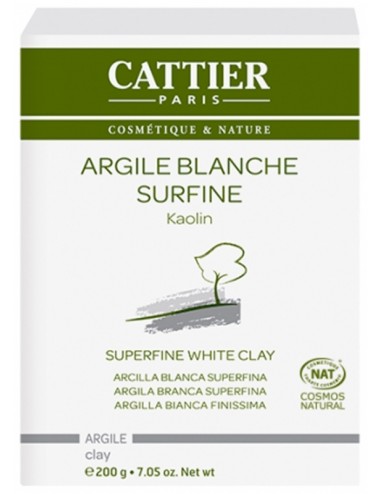 Cattier Argile blanche surfine 200g en poudre